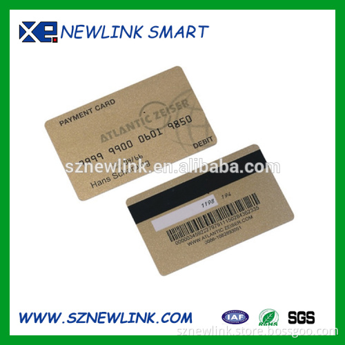 Plastic Magnetic stripe card PVC Material
